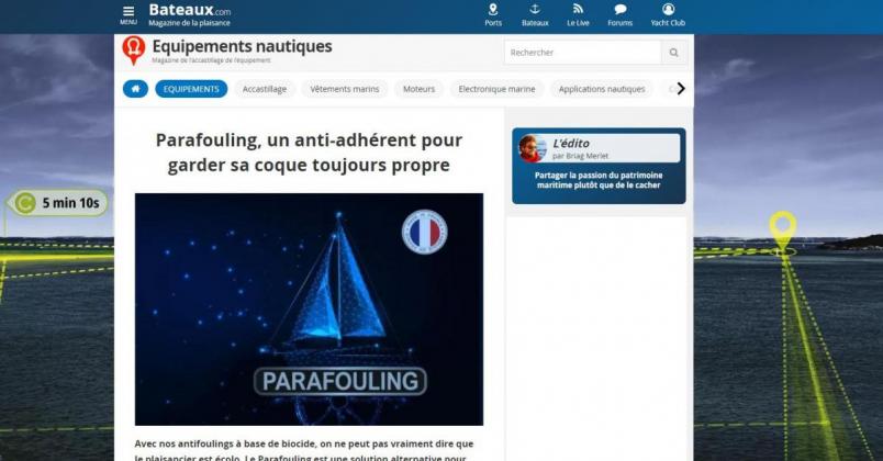 Bateaux.com : Parafouling, un anti-adhérent pour garder sa coque toujours propre