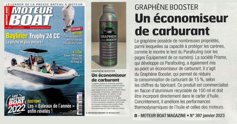 Moteur Boat Magazine : GRAPHENE BOOSTER® un économiseur de carburant