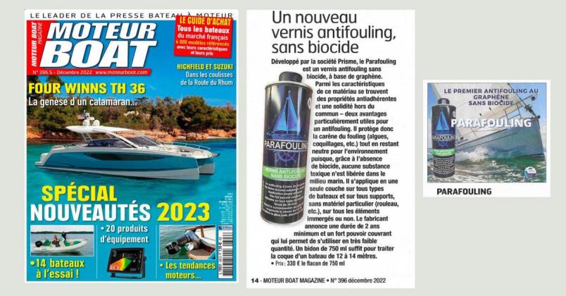 Moteur Boat Magazine : Un nouveau vernis antifouling, sans biocide