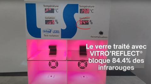 Efficacité vernis de protection thermique VITRO'REFLECT vidéo