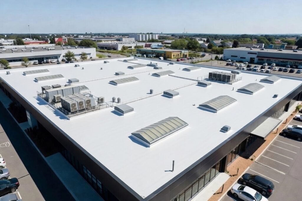 THERMO'REFLECT sur toit de supermarché